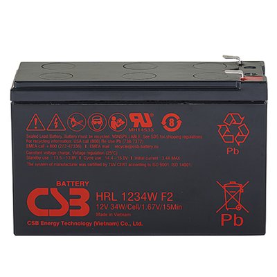 Аккумуляторная батарея CSB HRL1234WF2, 12V 9Ah (151х65х98мм) Q10 31041 фото