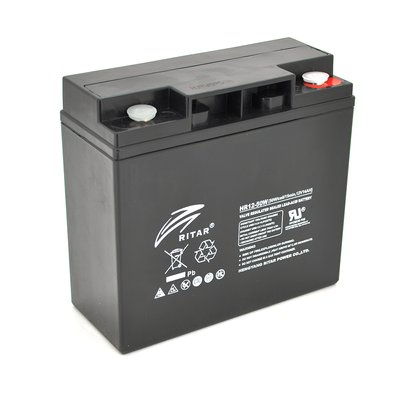 Аккумуляторная батарея AGM RITAR HR1250W, Black Case, 12V 14.0Ah ( 181 х 77 х 167 ) 4.30kg Q4 31257 фото