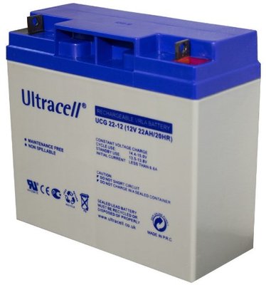 Аккумуляторная батарея Ultracell UL22-12 GEL 12V 20 Ah (182x 77 x 168) White Q1/230 28768 фото
