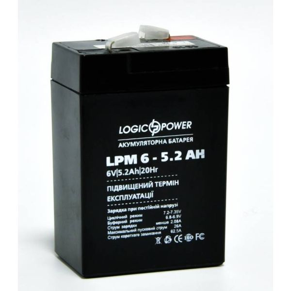 LogicPower LPM 6-5.2 AH аккумулятор 4158л фото