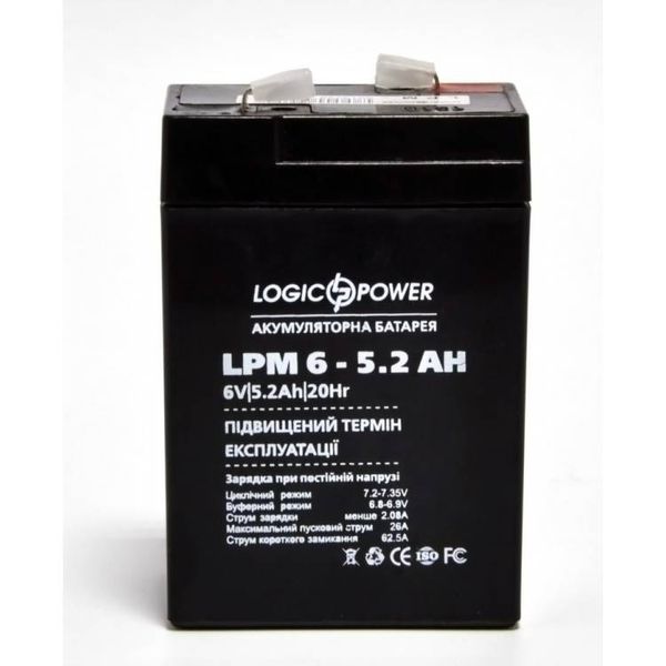 LogicPower LPM 6-5.2 AH акумулятор 4158л фото