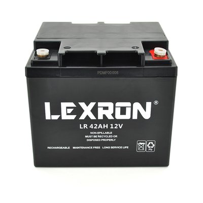 Аккумуляторная батарея Lexron LR-12-42 12V 42 Ah (197 x 165 x 172) 14kg 29317 фото