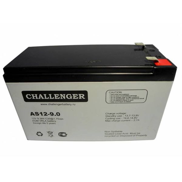 Challenger AS12-9.0 аккумуляторная батарея 28001 фото