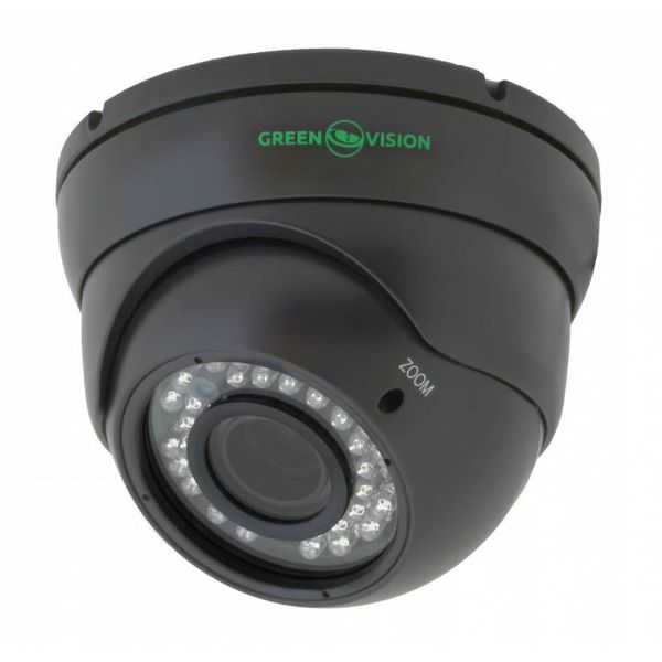 IP камера Green Vision GV-002-IP-E-DOS24V-30 Gray купольна 4021лп фото