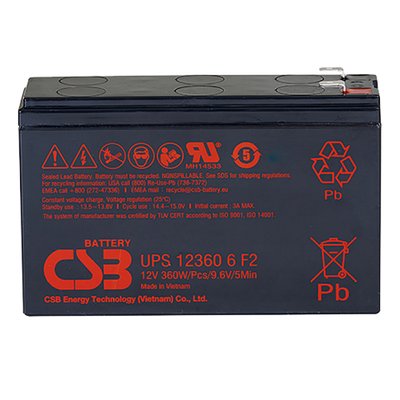 Аккумуляторная батарея CSB UPS123606, 12V 6Ah (151х51х94мм) 31035 фото