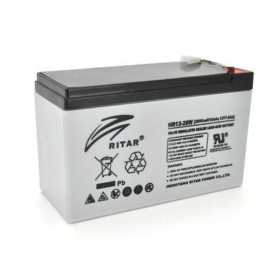 Аккумуляторная батарея AGM RITAR HR1228W, Gray Case, 12V 7.0Ah ( 151 х 65 х 94 (100 ) 2.17kg Q10 1709 фото