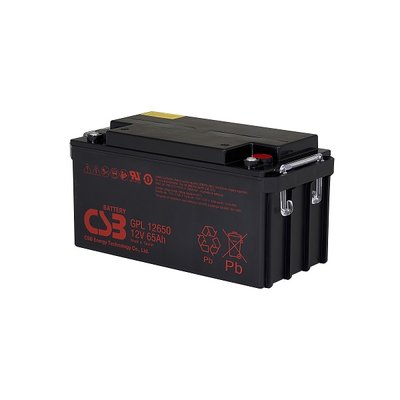 Акумуляторна батарея CSB GPL12650, 12V 65Ah (350х166х174мм), Q1 24639 фото