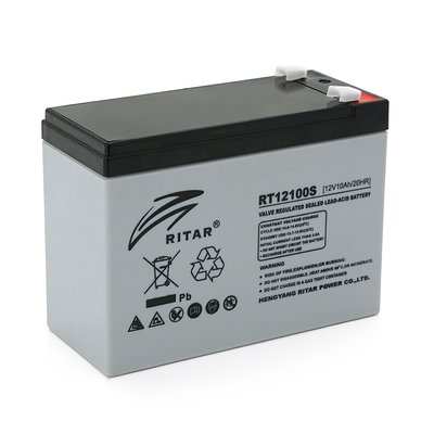Акумуляторна батарея AGM RITAR RT12100S, Gray Case, 12V 10.0Ah ( 151 х 98 х 95 (101 ) ) Q8 24412 фото