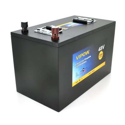 Акумуляторна батарея Vipow LiFePO4 51,2V 100Ah з вбудованою ВМS платою 80A (310*350*390) 17733 фото
