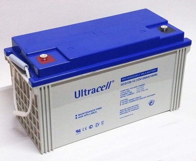 Аккумуляторная батарея Ultracell UCG120-12 GEL 12 V 120 Ah (409 x 176 x 225) White Q1/40 28066 фото