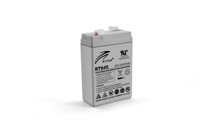 Аккумуляторная батарея AGM RITAR RT645, Gray Case, 6V 4.5Ah ( 70х47х99 (105) ) Q20 02968ю фото
