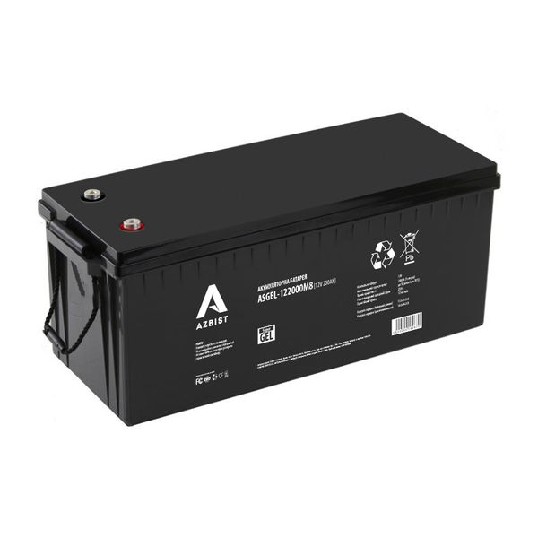 Аккумулятор AZBIST Super GEL ASGEL-122000M8, Black Case, 12V 200.0Ah (522 x 240 x 219) Q1 18067 фото
