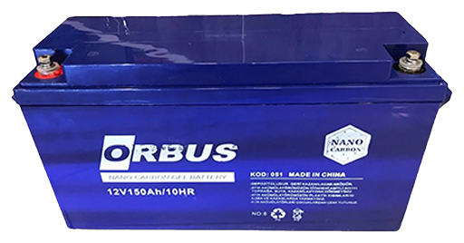 Аккумуляторная батарея ORBUS CG12150 GEL 12 V 150 Ah (485 x 172 x 240) Black Q1/34 28637 фото