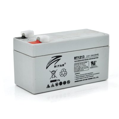 Аккумуляторная батарея AGM RITAR RT1213, Gray Case, 12V 1.3Ah ( 98 х 44 х 53 (59) ) Q20 09091ю фото