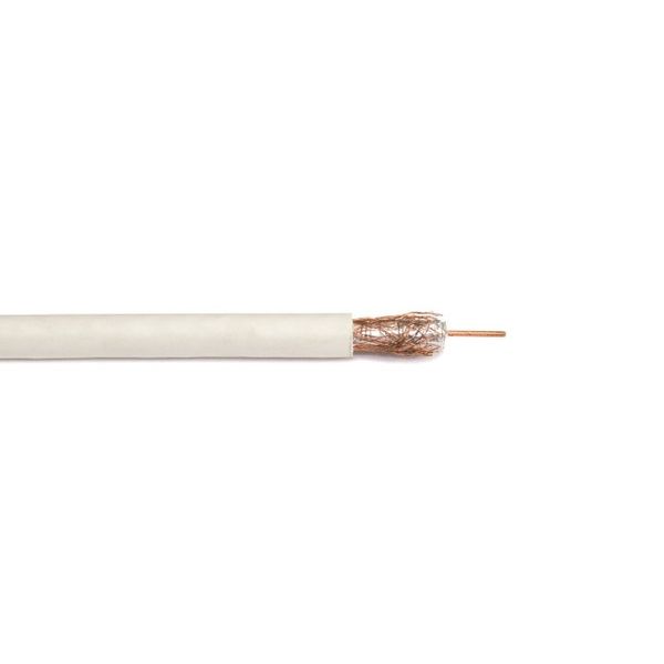 Коаксіальний кабель RG59 Cu (Білий) 75 Ом 305м BiCoil FALCON 002732 фото