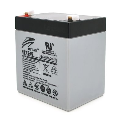 Акумуляторна батарея AGM RITAR RT1245, Gray Case, 12V 4.5Ah ( 90 х 70 х 101 (107) ) Q10 02972ю фото