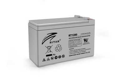 Аккумуляторная батарея AGM RITAR RT1280, Gray Case, 12V 8.0Ah ( 151 х 65 х 94 (100) ) Q10 2976 фото