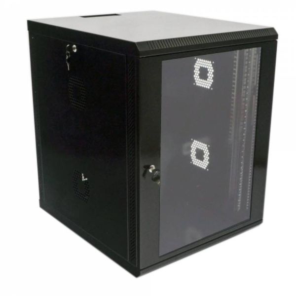CMS UA-MGSWA157B шкаф настенный 15U, 600х700х773, черный U0361715 фото
