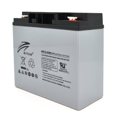 Акумуляторна батарея AGM RITAR RT12170H, Gray Case, 12V 17.0Ah ( 181 х 77 х 167 ) Q4 2984 фото