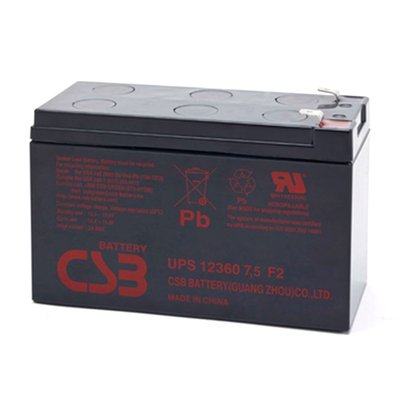 Акумуляторна батарея CSB UPS12360, 12V7,5Ah (151х65х94мм) 01617 фото