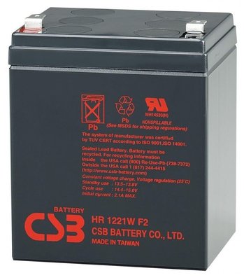 Акумуляторна батарея CSB HR1221WF2, 12V 5Ah (90 х70х100 (105)) Q10 04409 фото